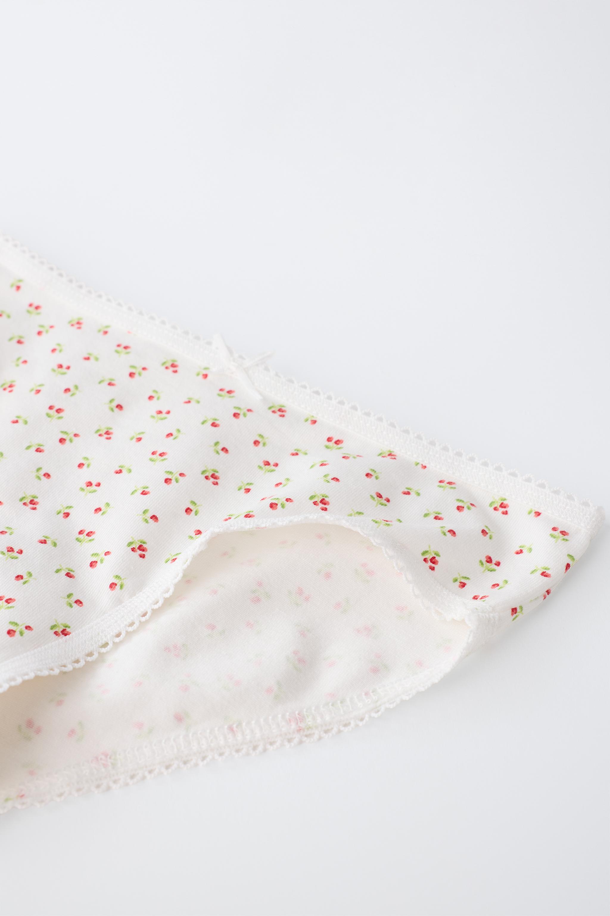 6-14 YEARS / SIX-PACK OF STRIPED AND CHERRY UNDERWEAR